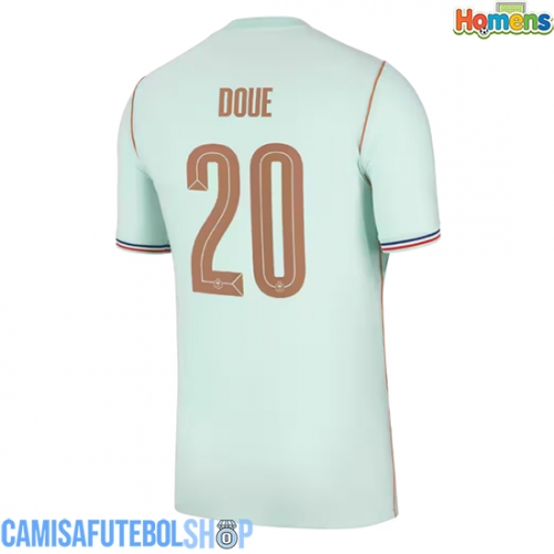 Camisa de time de futebol França Desire Doue #20 Replicas 2º Equipamento Mundo 2026 Manga Curta